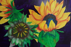 Sunburst 12 x 16 Oil Pastel and Acrylic on Panel $480
