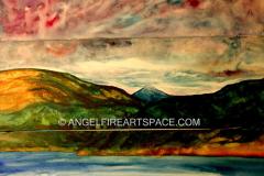 Serenity 36 x 36 Watercolor on Canvas
